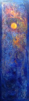 010124033 - Reis door de nacht - Paintings - Oilpaint on canvas - 250x075 - €3600